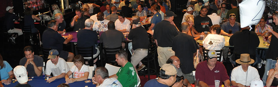 Texas Hold'em Poker League Tournament Packed With Poker Players